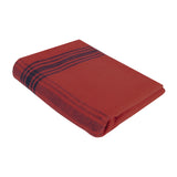Striped Outdoor Wool Blanket Red / Navy Blue