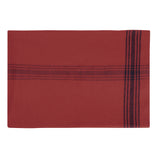 Striped Outdoor Wool Blanket Red / Navy Blue