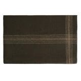 Striped Outdoor Wool Blanket Brown / Tan