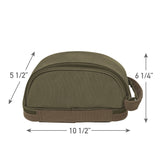 Deluxe Canvas Travel Kit Olive Drab