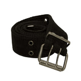 Vintage Double Prong Buckle Belt: Black, Khaki, Olive Drab