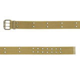Vintage Double Prong Buckle Belt: Black, Khaki, Olive Drab