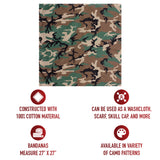 Large Camo Bandana 27 x 27 Inch