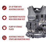Cross Draw MOLLE Tactical Vest ACU Digital Camo