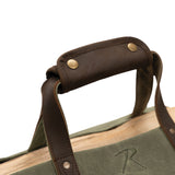 Backwoods Waxed Canvas Log Carrier, Black, Olive Drab or Earth Brown