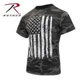 Camo US Flag T-Shirt Black Camo