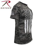 Camo US Flag T-Shirt Black Camo