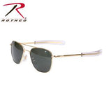 Eyewear Original Pilots Sunglasses Gold/Green Lens 55MM