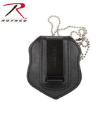 NYPD Style Leather Badge Holder With Clip