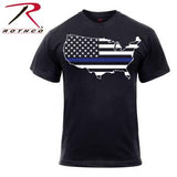 THIN BLUE LINE AMERICAN MAP T-SHIRT SALE!
