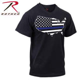 THIN BLUE LINE AMERICAN MAP T-SHIRT SALE!