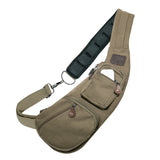 Crossbody Canvas Sling Bag Olive Drab