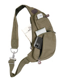 Crossbody Canvas Sling Bag Olive Drab