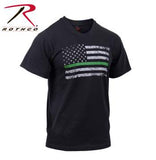 Thin Green Line Distressed Flag T-Shirt