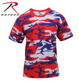 Colored Camo T-Shirt Red / White / Blue Camo