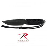 Paracord Knife With Fire Starter- Black
