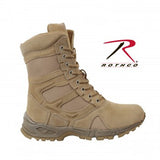 Forced Entry Desert Tan 8" Deployment Boots with Side Zipper