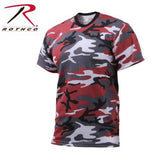 Colored Camo T-Shirt Red Camo