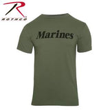 Olive Drab Military Physical Training T-Shirt Marines