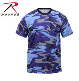 Colored Camo T-Shirt Electric Blue Camo