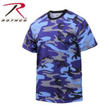Colored Camo T-Shirt Electric Blue Camo