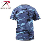 Colored Camo T-Shirt Sky Blue Camo