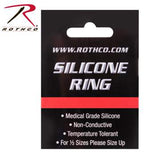 Thin Red Line Silicone Ring