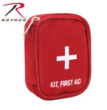 Military Zipper First Aid Kit, Red, Olive Drab, Black