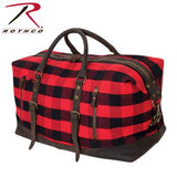 Extended Weekender Bag Red Plaid