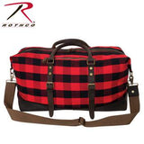 Extended Weekender Bag Red Plaid