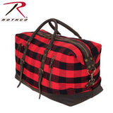 Extended Weekender Bag Red Plaid