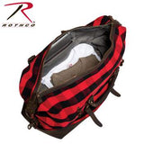 Extended Weekender Bag Red Plaid