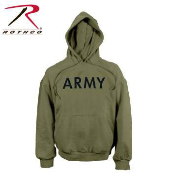 Army PT Pullover Hooded Sweatshirt, Olive Drab