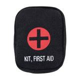 Military Zipper First Aid Kit, Red, Olive Drab, Black