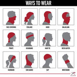 Multi-Use Tactical Wrap with Shemagh Print Coyote Brown