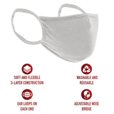 Reusable 3-Layer Face Mask White