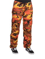 Womens Paratrooper Colored Camo Fatigues Savage Orange Sale!