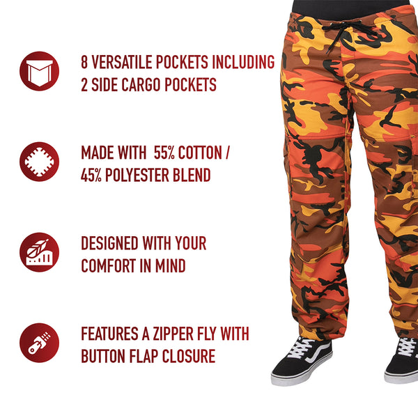 Womens Paratrooper Colored Camo Fatigues Sale!