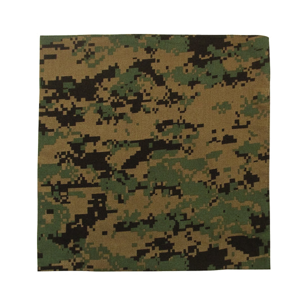 Digital Camoflage Bandana, Woodland Digital