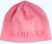 MARINES Pink fleece Watch Cap