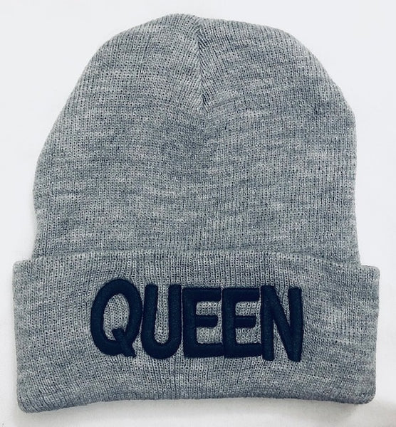 EMBROIDERED KNIT HAT