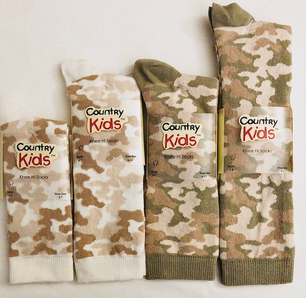 Country Kids Camouflage Socks