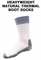 Heavyweight Natural Thermal Boot Socks