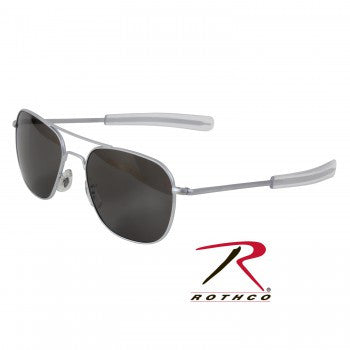 AO Eyewear Original Pilots Sunglasses 55MM Chrome