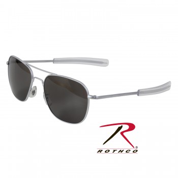 AO Eyewear Original Pilots Sunglasses 57MM Chrome SERGEANT BEN ARMY NAVY STORE