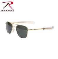 AO Eyewear Original Pilots Sunglasses Gold/Green Lens 52MM