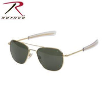Eyewear Original Pilots Sunglasses Gold/Green Lens 57MM