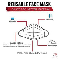 Reversible Reusable 3-Layer Face Mask MultiCam/Coyote/OCP