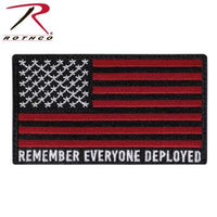 R.E.D. (Remember Everyone Deployed) Flag Patch With Hook Back