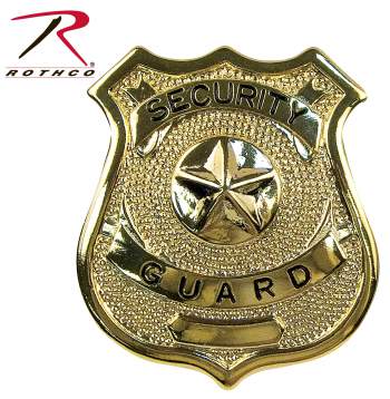 Security Guard Badge - Gold